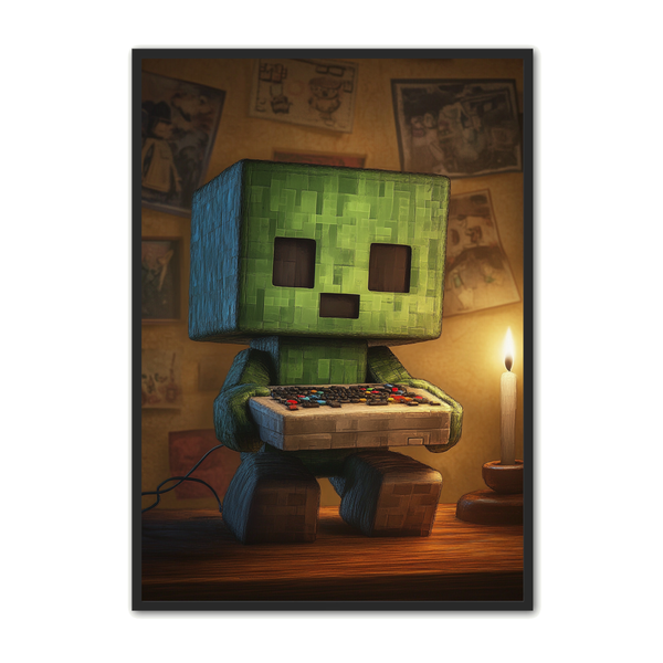 Gamer Plakat 427 - Retro Creeper Gamer