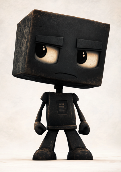 Gamer Plakat 435 - Stilfuld Figur i Sort Look