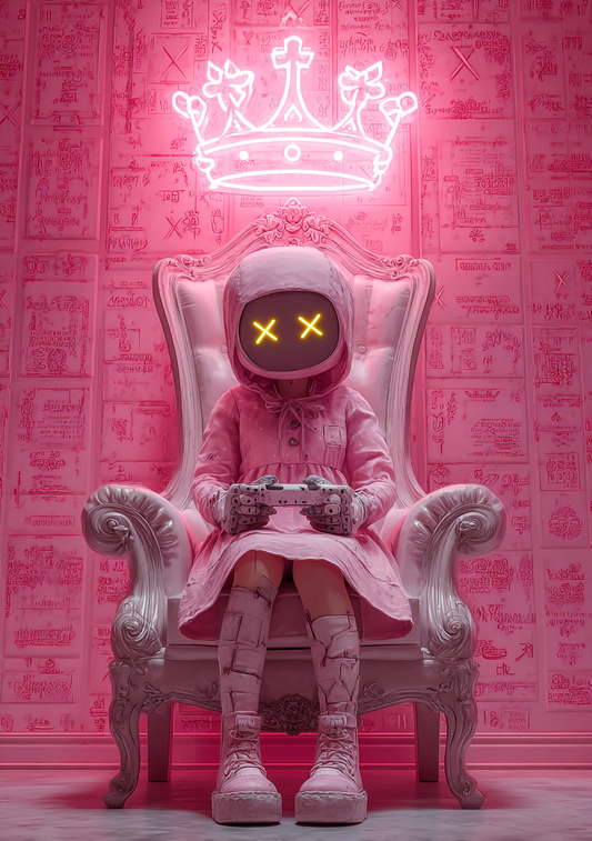 Gamer Plakat 450 – Neon Crown Controller
