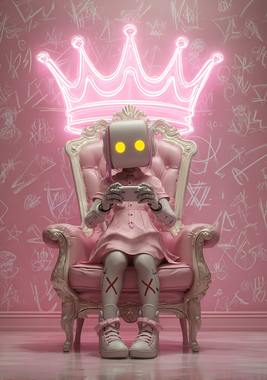 Gamer Plakat 453 – Neon Crown Princess