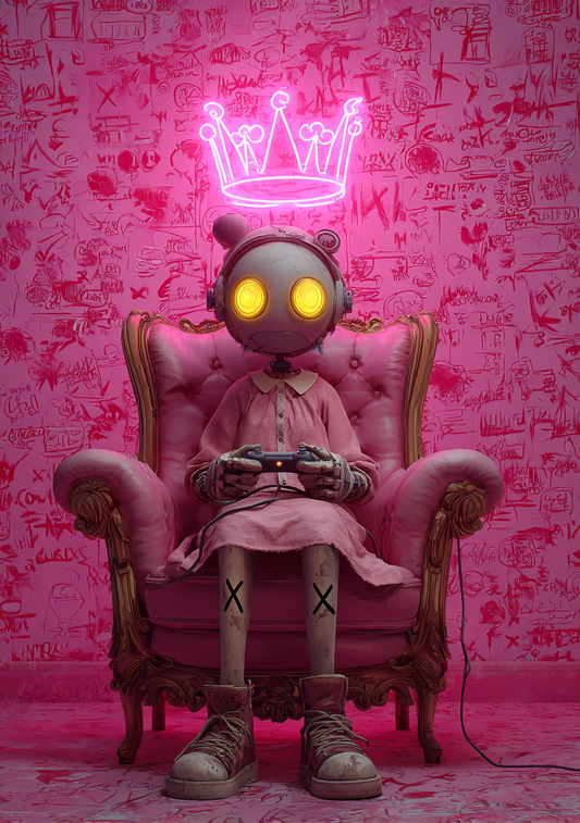 Gamer Plakat 455 – Neon Queen Controller