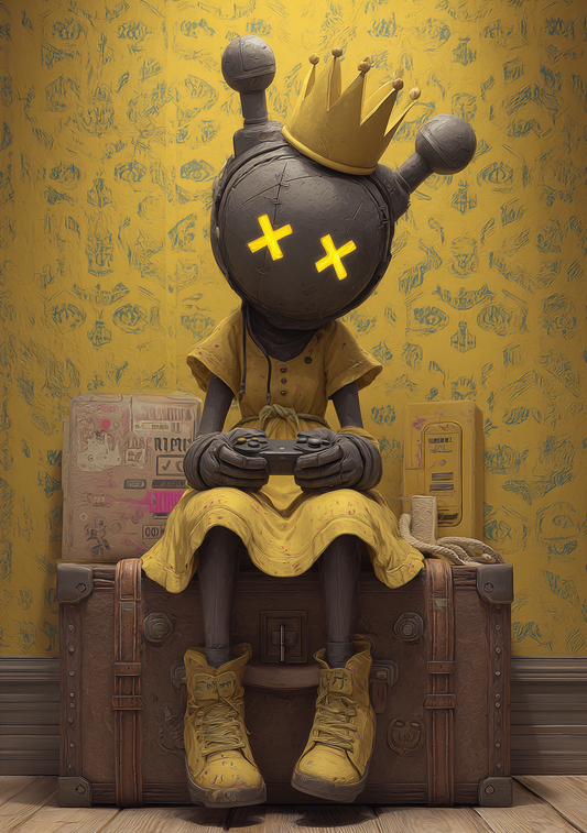 Gamer Plakat 456 – Yellow Crown Mode