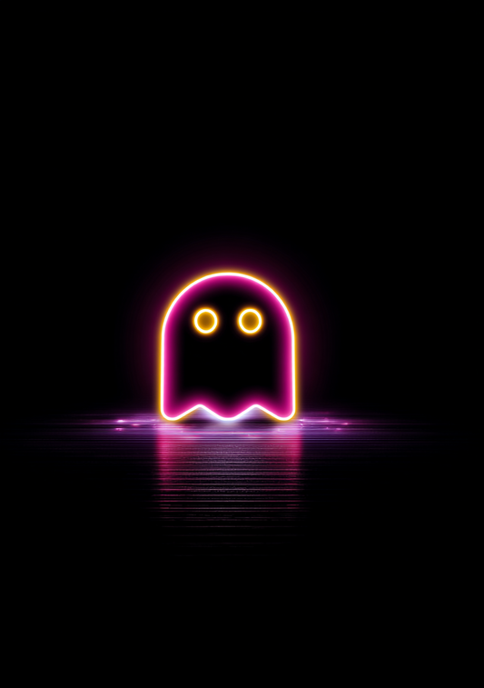 Gamer Plakat 475 - Neon Ghost Pulse