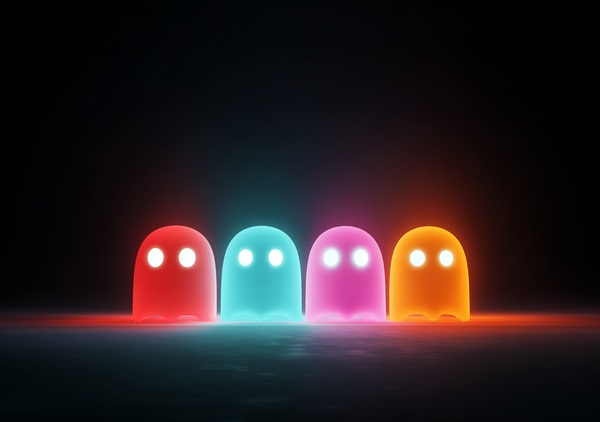 Gamer Plakat 483 Neon Ghosts Unleashed