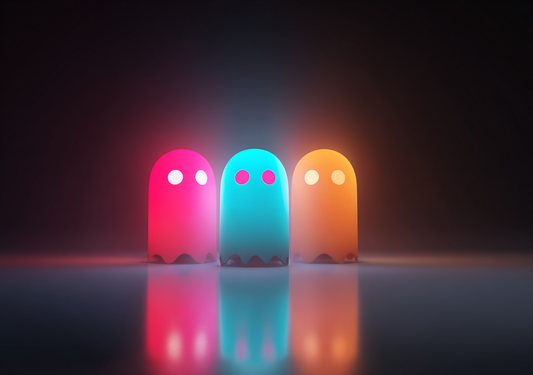 Gamer Plakat 484 – Neon Ghosts Reflected
