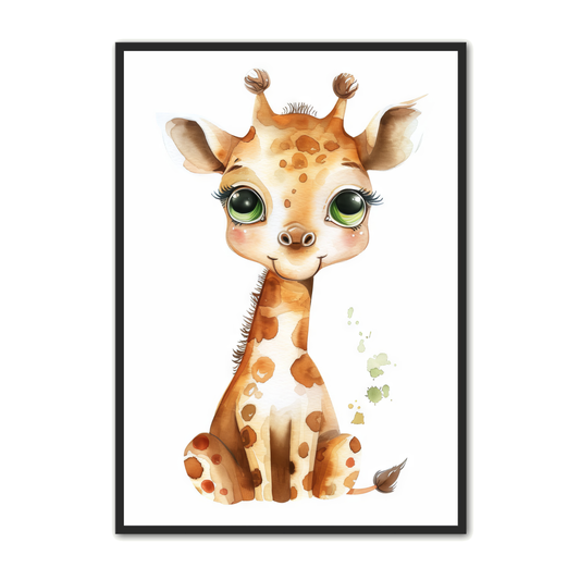 Giraf Plakat 13 - Børneplakat