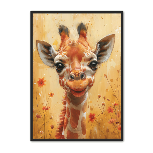 Giraf Plakat 14 - Børneplakat