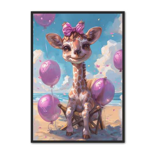 Giraf Plakat 1 - Børneplakat