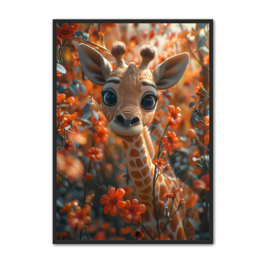 Giraf Plakat 10 - Børneplakat
