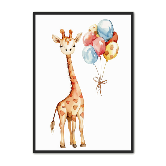 Giraf Plakat 11 - Børneplakat