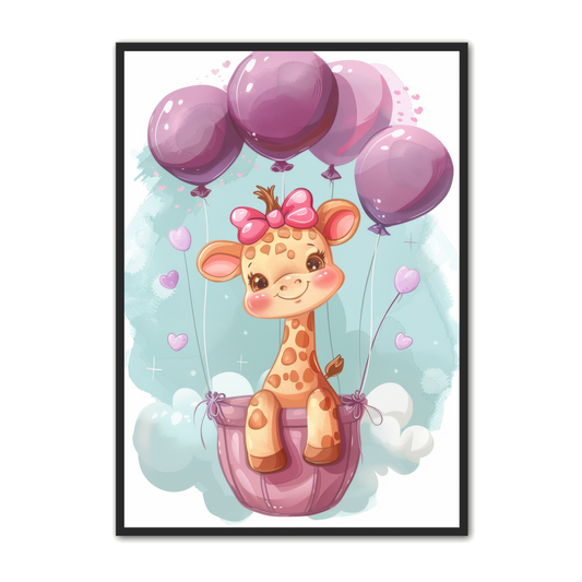 Giraf Plakat 2 - Børneplakat