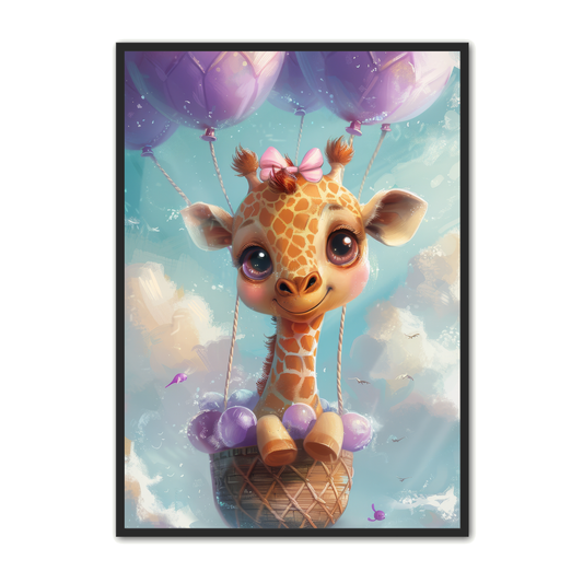 Giraf Plakat 5 - Børneplakat