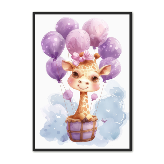 Giraf Plakat 6 - Børneplakat