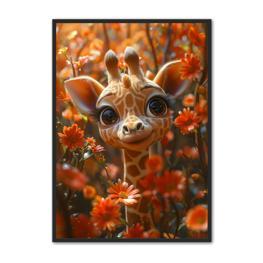 Giraf Plakat 7 - Børneplakat