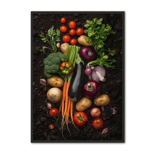 Grøntsags Plakat 2 - Blandende Grøntsager