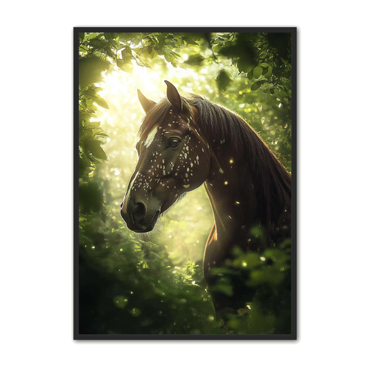 Hest Plakat 17 - Drømmende Skønhed i Fortryllende Lys