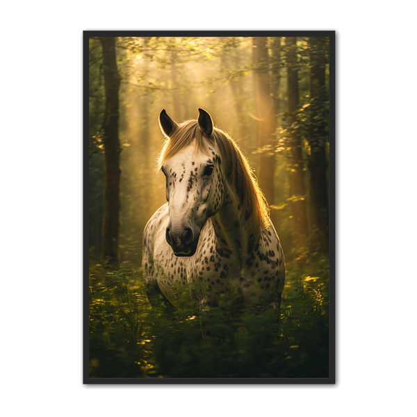 Hest Plakat 18 - Elegant Skovmagi