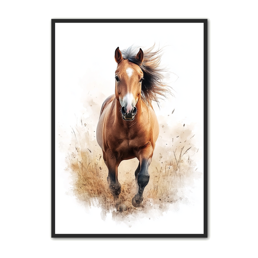 Hest Plakat 4 - Frihed i Bevægelse
