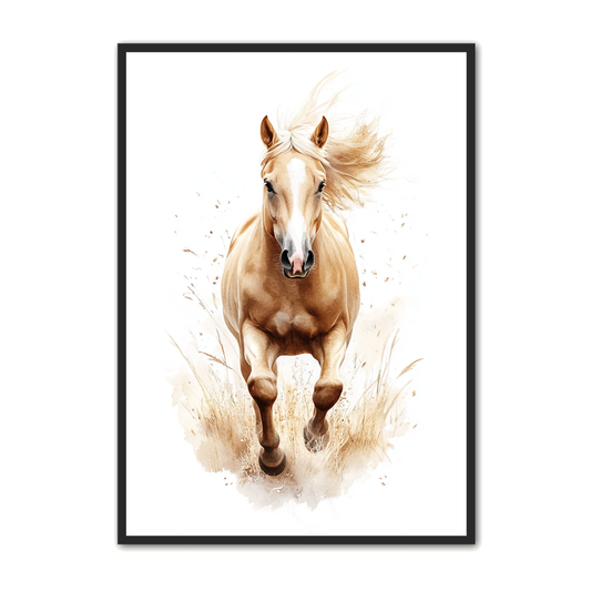 Hest Plakat 5 - Gylden Elegance