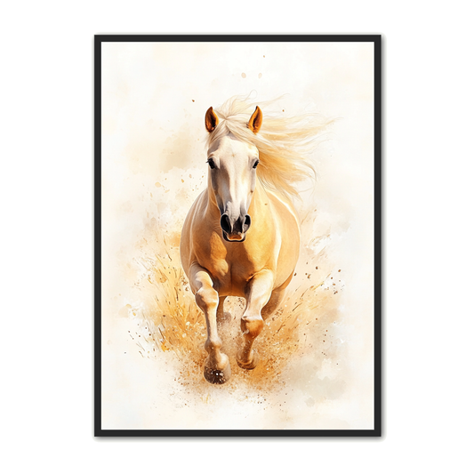 Hest Plakat 6 - Galopperende Elegance