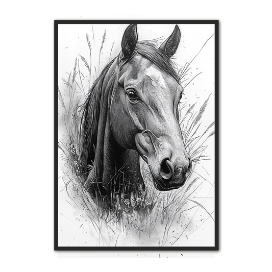 Hest Plakat 1 - Naturens Elegance