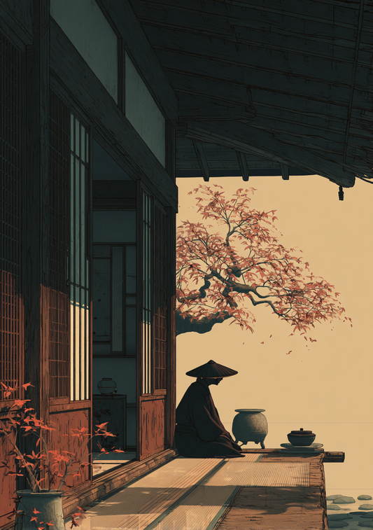 Japansk Plakat 103 - Den Stille Tekultur