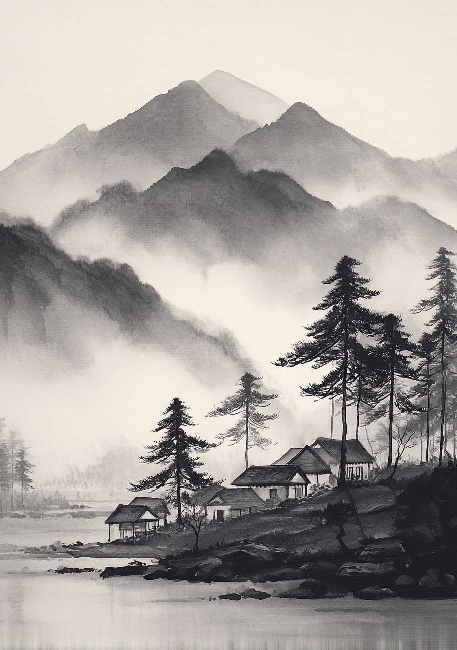 Japansk Plakat 116 – Tågedalens Huse