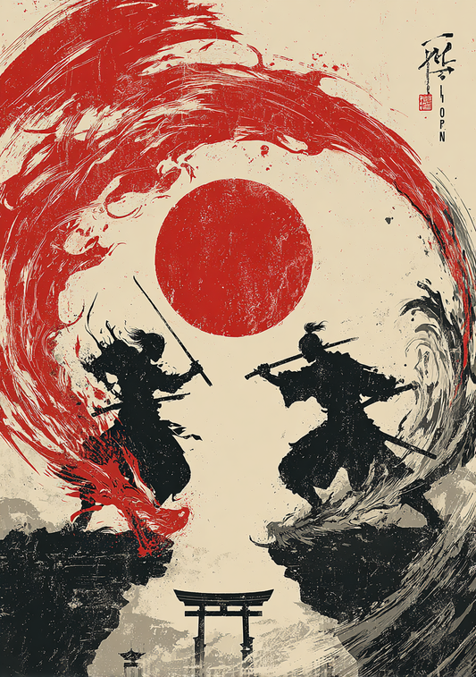 Japansk Plakat 161 – Duel under Solen