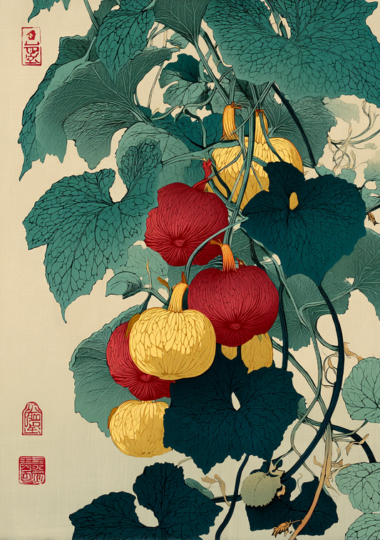 Japansk Plakat 173 – Naturens Gyldne Rytme