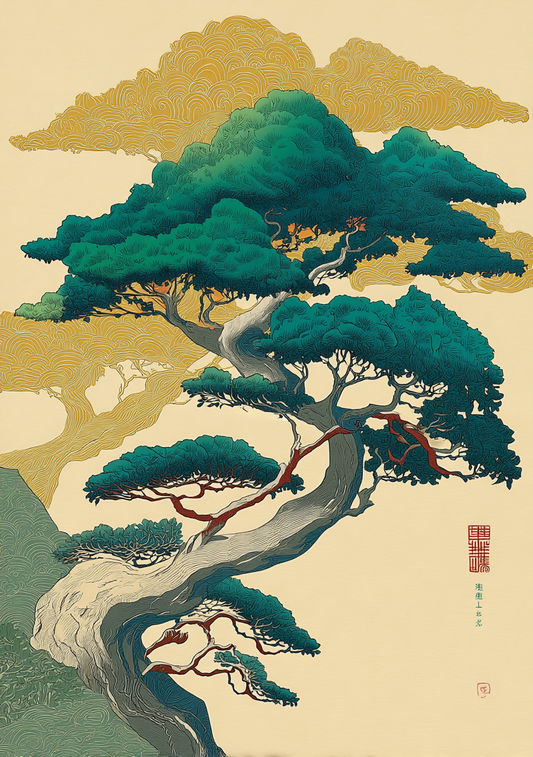 Japansk Plakat 175 – Himmeltræets Ro