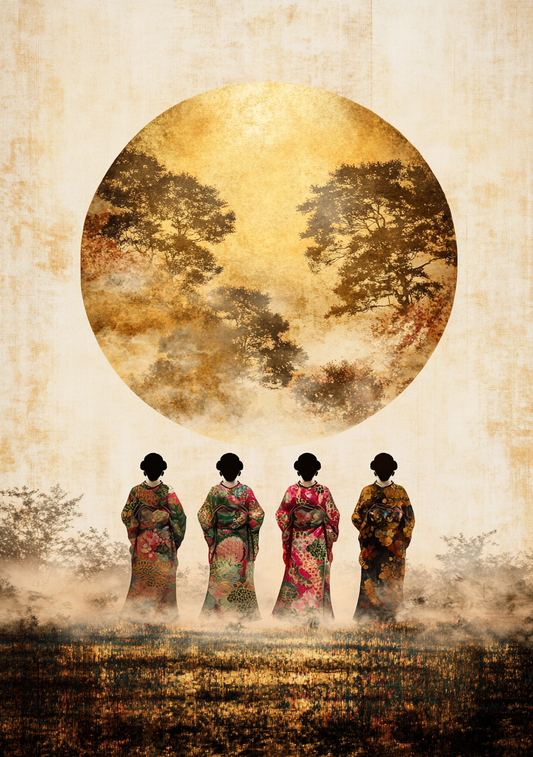 Japansk Plakat 54 – Geishaer under Solens Skjulte Have