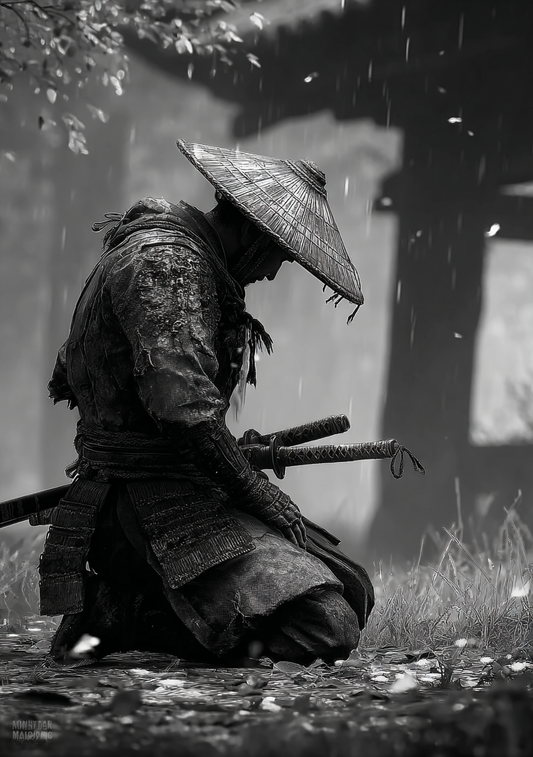Japansk Plakat 75 - Den Ensomme Samurai