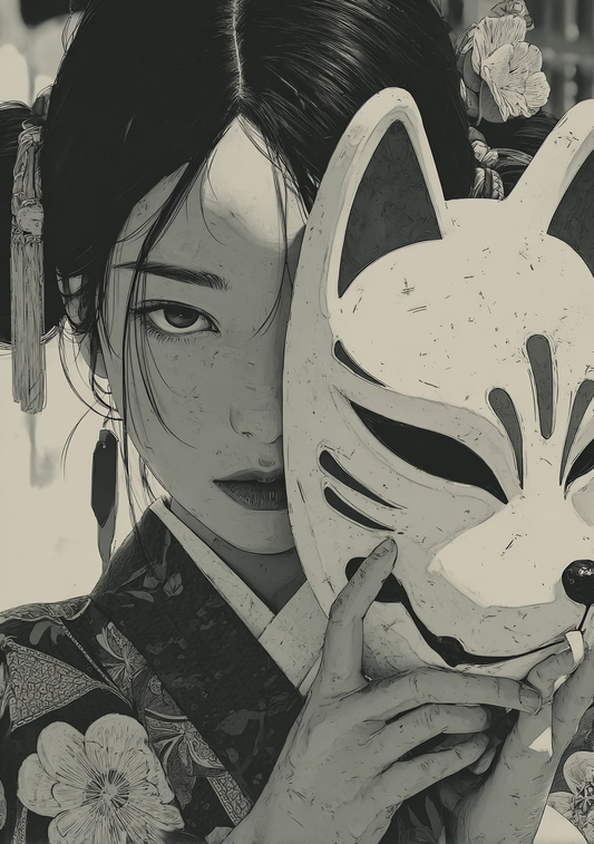 Japansk Plakat 79 - Kitsune Secrets