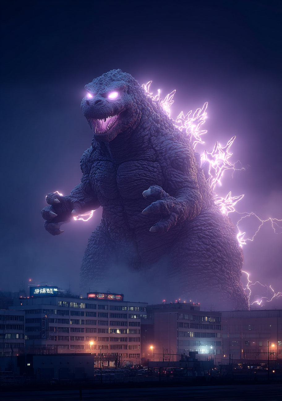 Japansk Plakat 85 - Godzilla Awakens