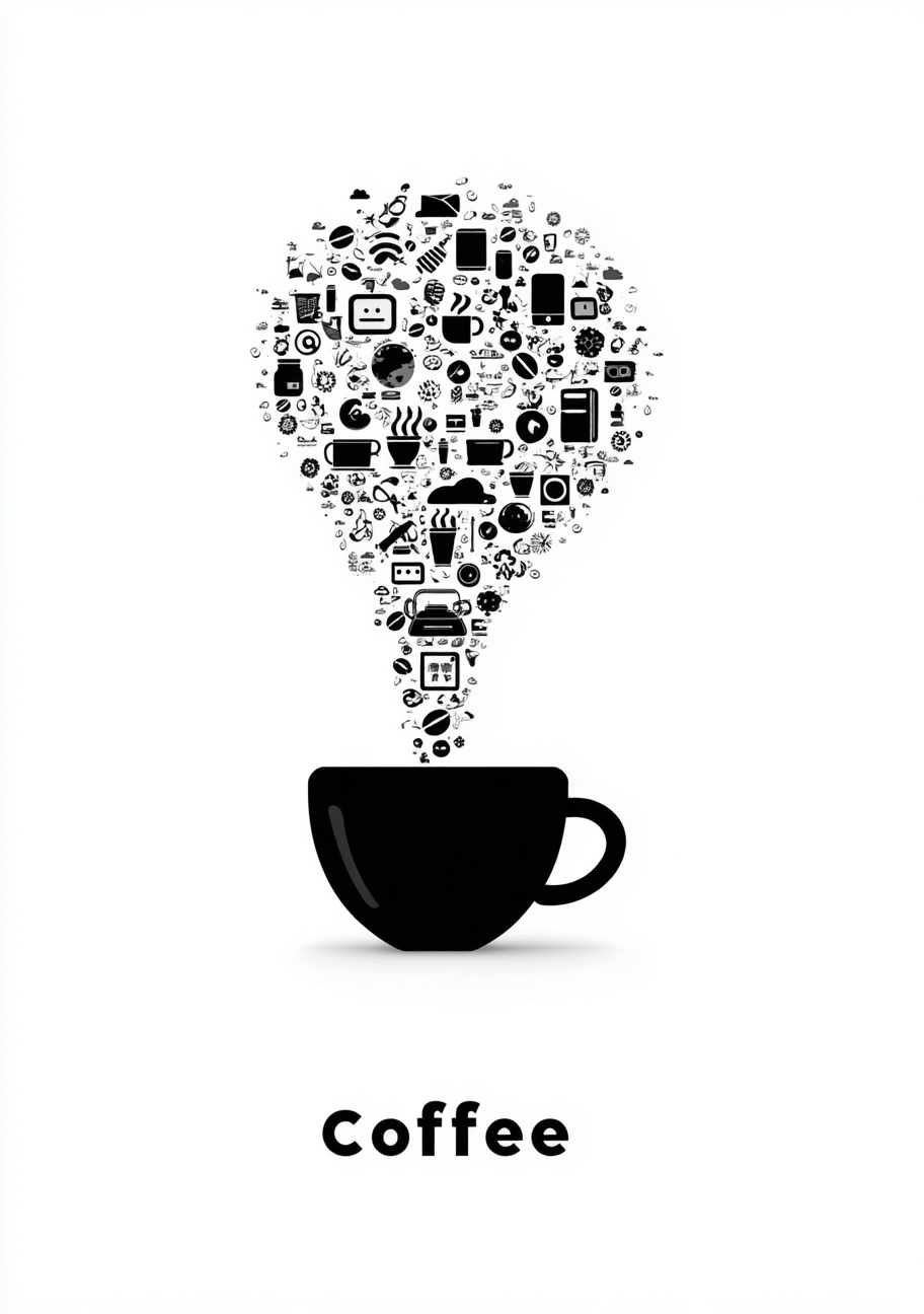 Kaffe Plakat 108 – Digital Damp og Koffein