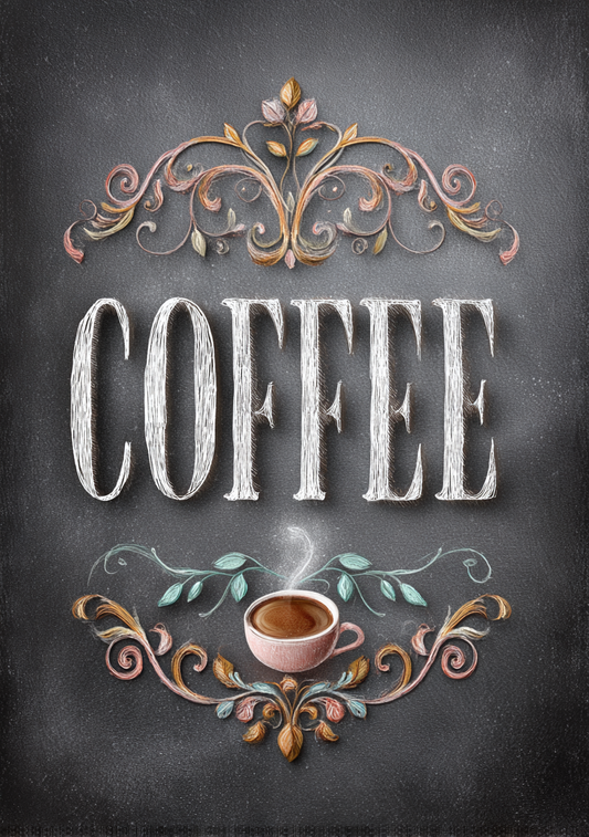 Kaffe Plakat 95 – Elegant vintage coffee design