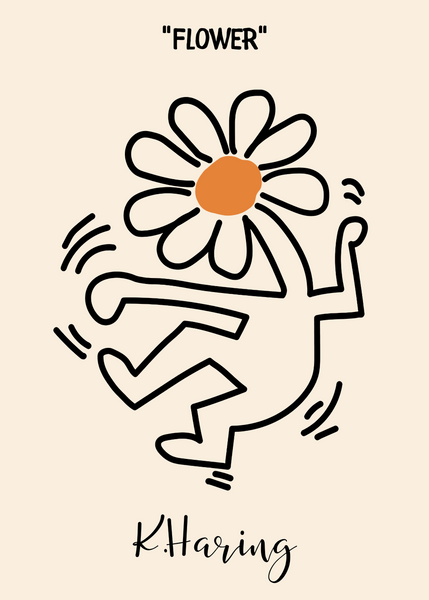 Keith Haring Plakat 12 - Flower