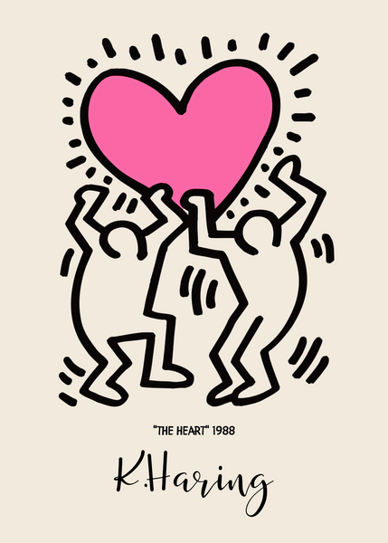 Keith Haring Plakat 1 - The Heart