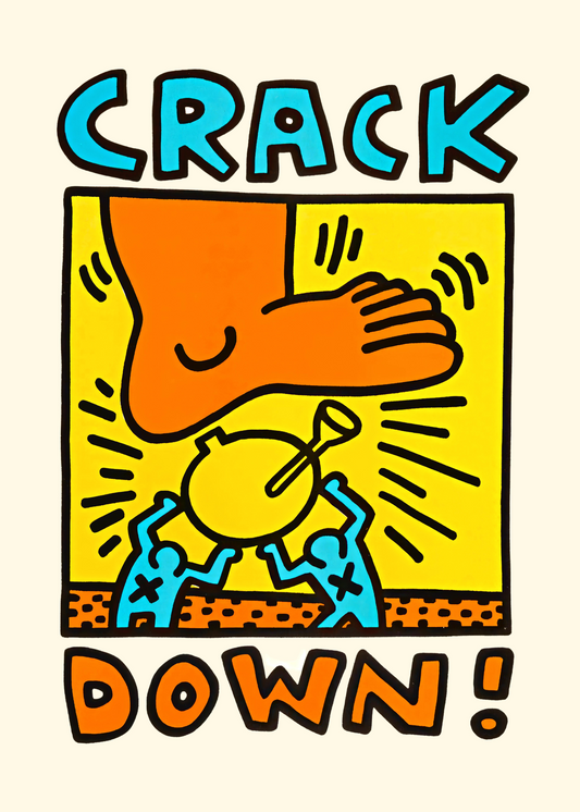 Keith Haring Plakat 2 - Crack Down