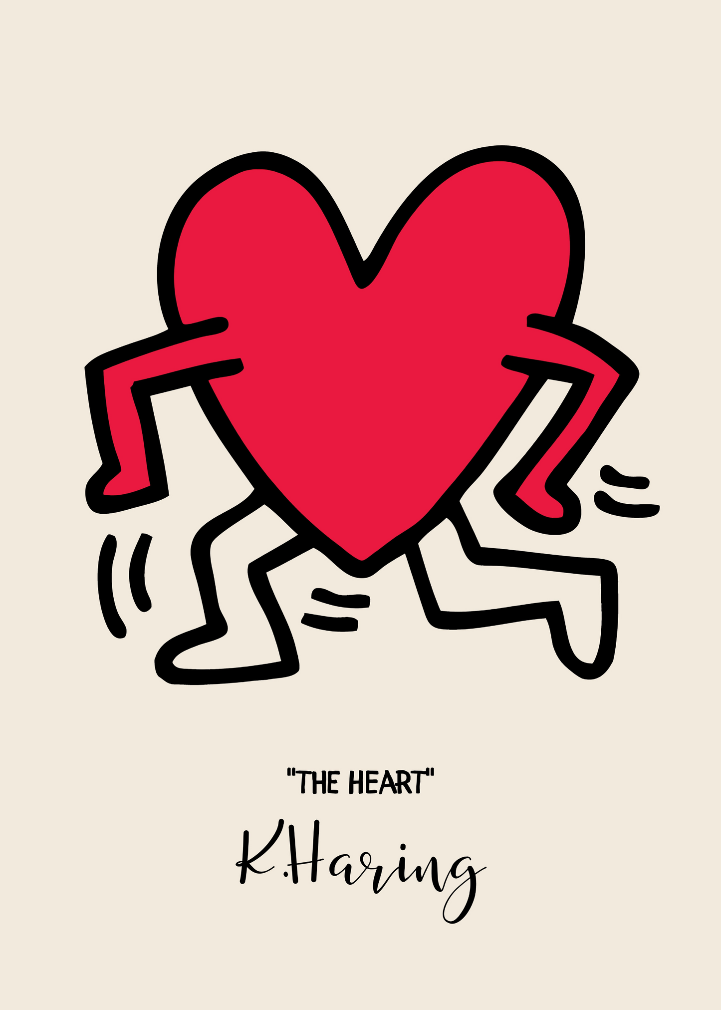 Keith Haring Plakat 4 - The Heart