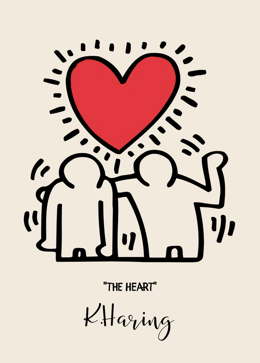 Keith Haring Plakat 6 - The Heart