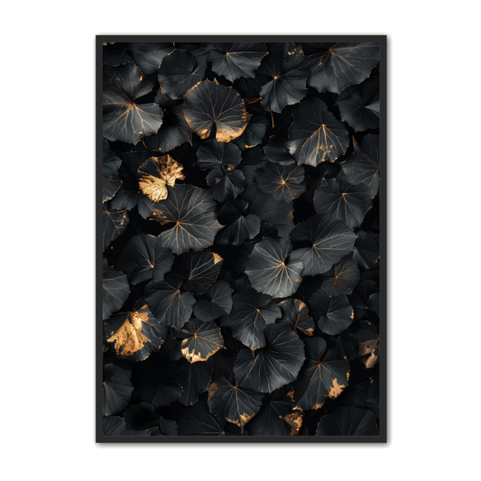 Naturplakat 24 - Black Leaves 3