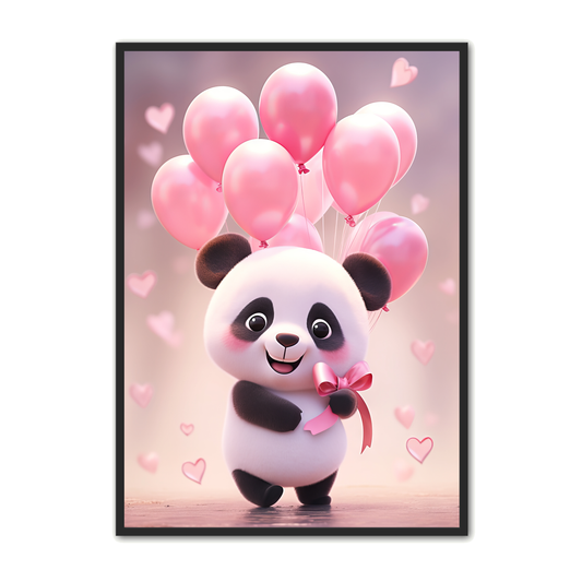 Panda Plakat 52 - Børneplakat