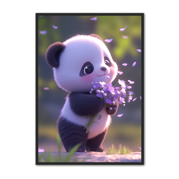 Panda Plakat 55 - Børneplakat