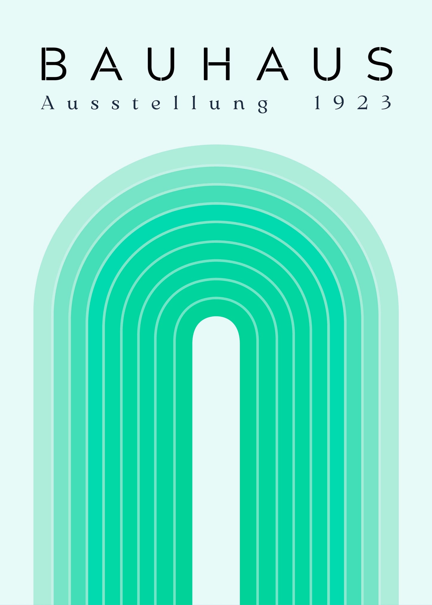 Bauhaus plakat med geometriske former og modernistisk system i modernistisk Bauhaus-stil