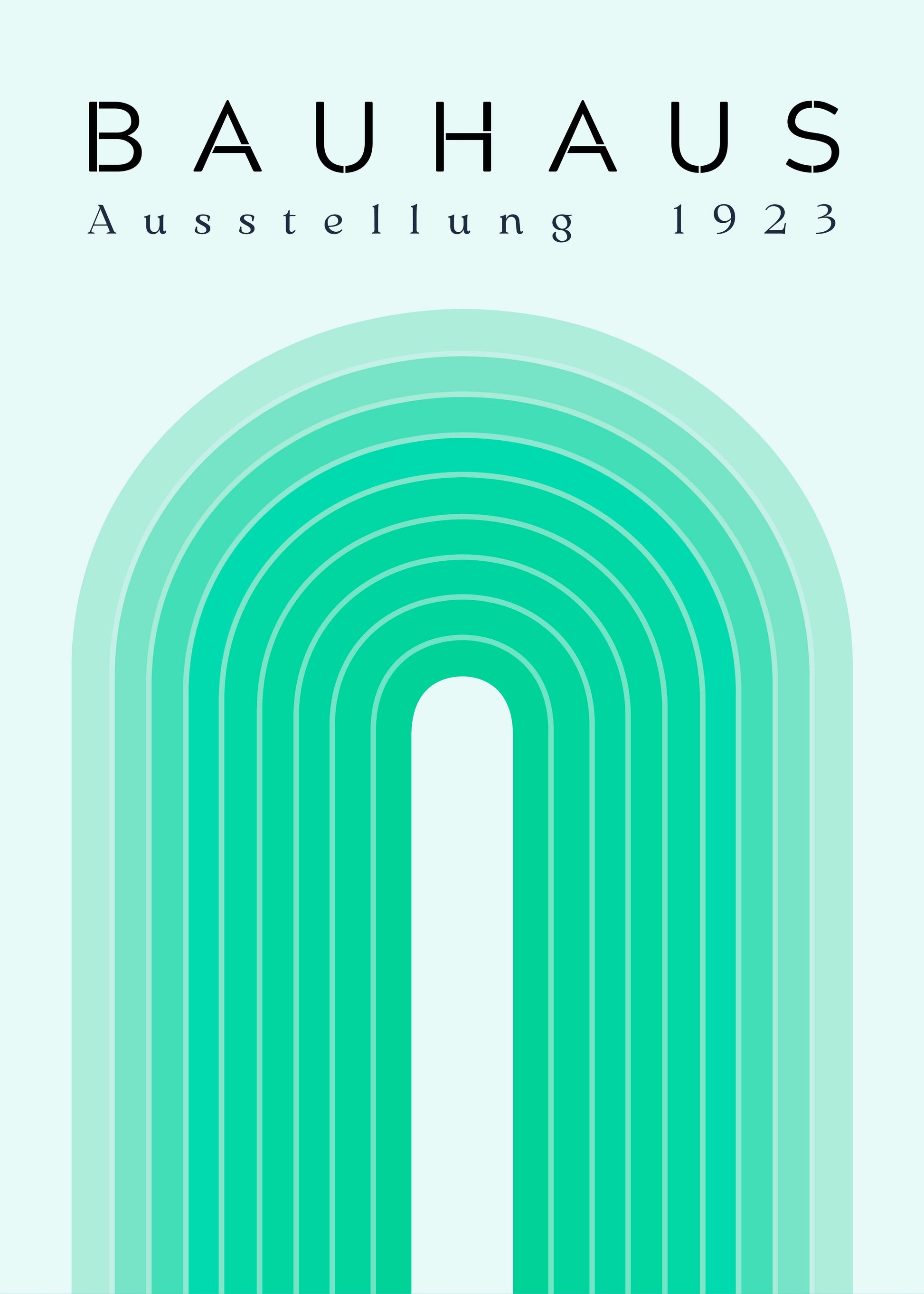 Bauhaus plakat med geometriske former og modernistisk system i modernistisk Bauhaus-stil