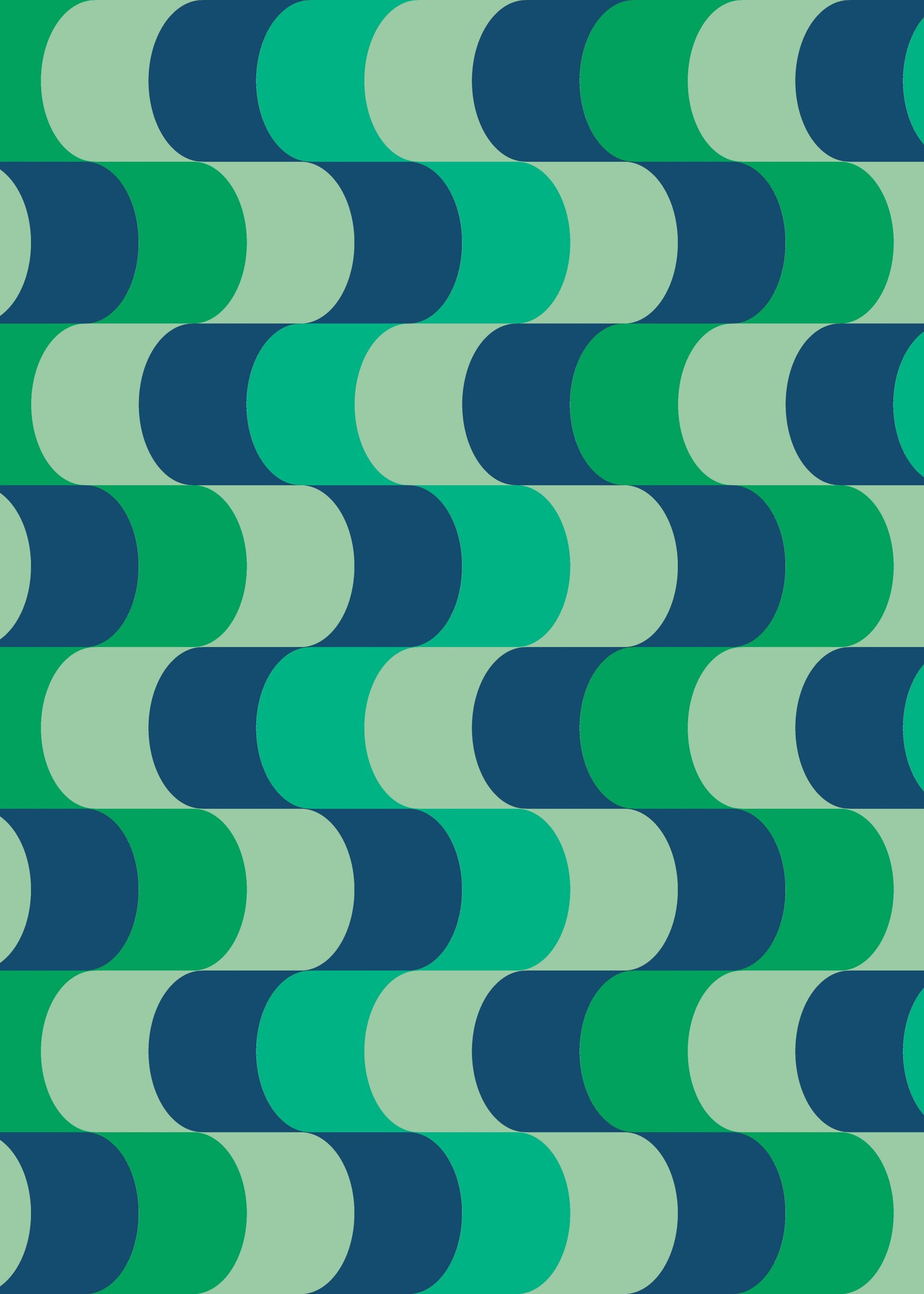 Bauhaus plakat med geometriske former og geometrisk komposition i modernistisk Bauhaus-stil