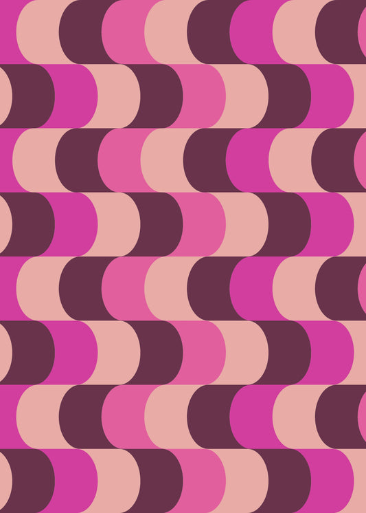 Bauhaus plakat med geometriske former og abstrakt balance i modernistisk Bauhaus-stil