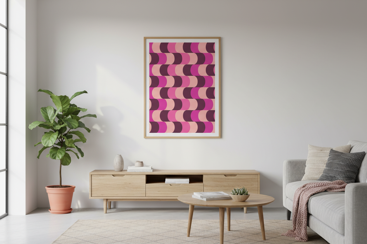 Bauhaus Plakat 153 i nordisk boligindretning