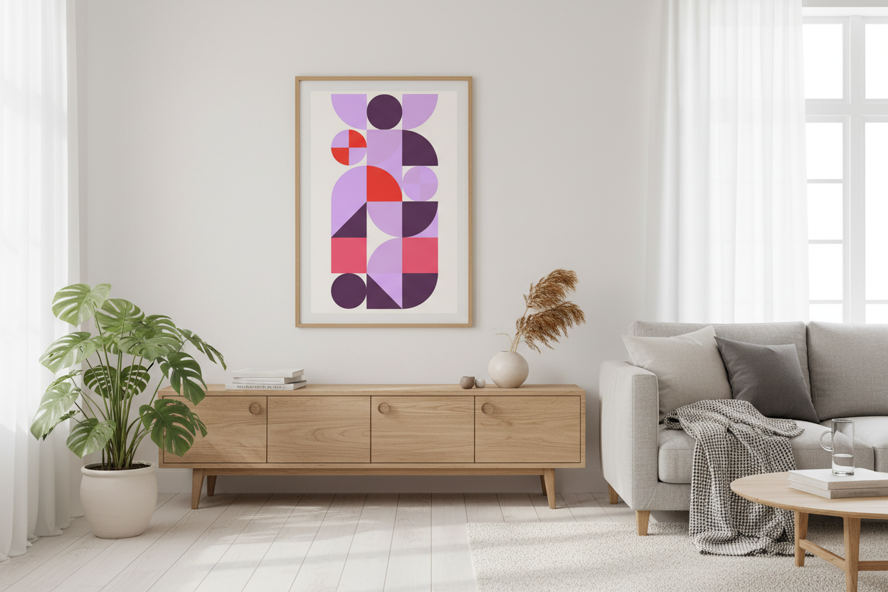 Bauhaus Plakat 156 i nordisk boligindretning